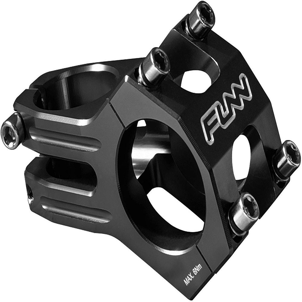 Funn Funnduro MTB Stem with 31.8mm Bar Clamp - The Ultimate Ultralight and Tough Alloy Bicycle Stem for Mountain Bike and BMX Bike, Length 45mm stem (Black)