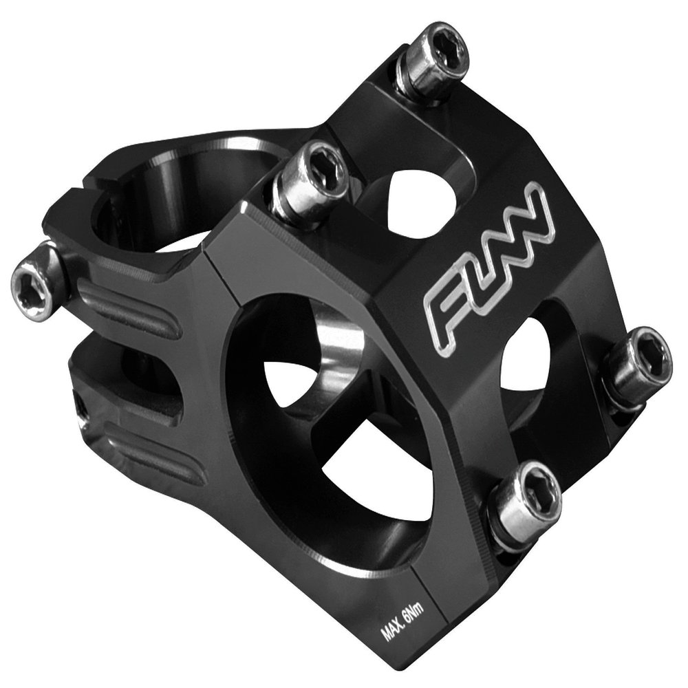 Funn Funnduro MTB Stem with 31.8mm Bar Clamp - The Ultimate Ultralight and Tough Alloy Bicycle Stem for Mountain Bike and BMX Bike, Length 35mm stem (Black)