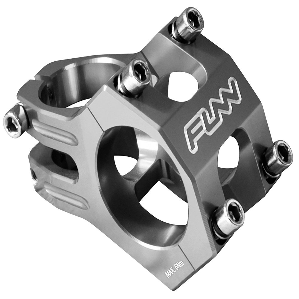Funn Funnduro MTB Stem with 35mm Bar Clamp - The Ultimate Ultralight and Tough Alloy Bicycle Stem for Mountain Bike and BMX Bike, Length 35mm stem (Gray)