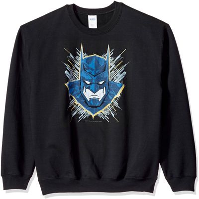 Trevco Men's Batman Unlimited Sweatshirt, Black, Small