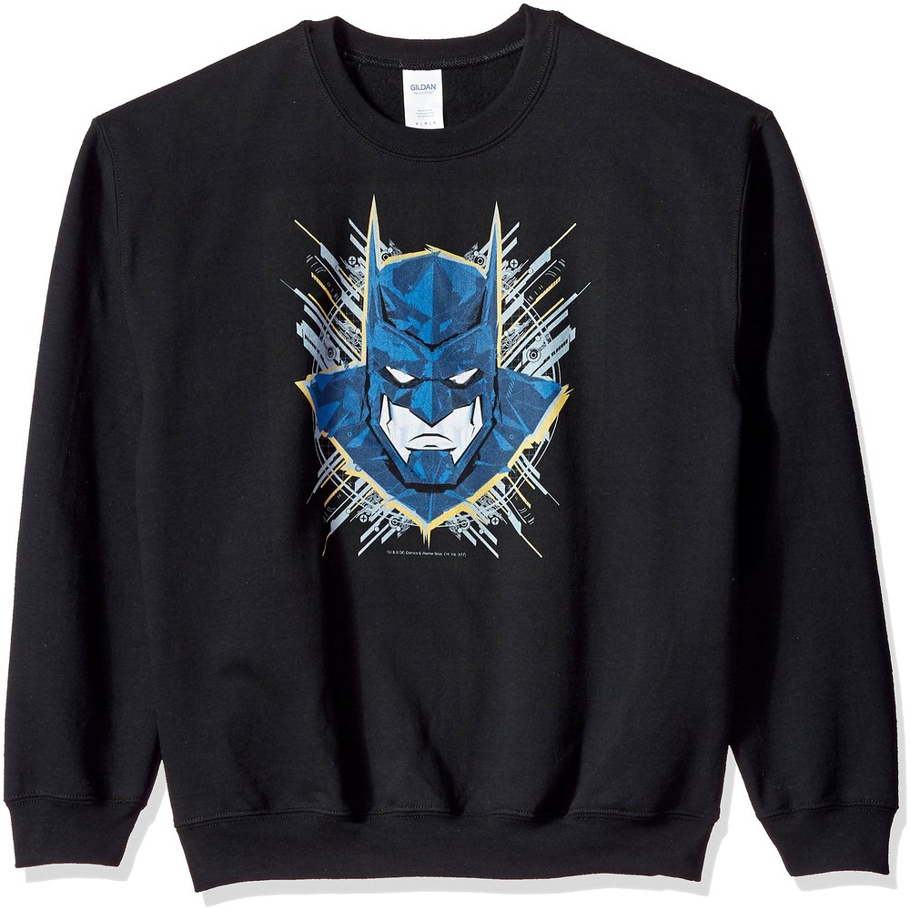 Trevco Men's Batman Unlimited Sweatshirt, Black, Small