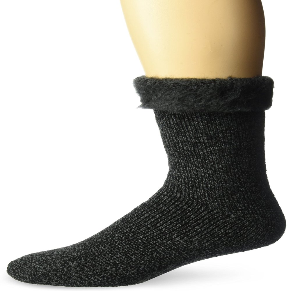 Fuzzy Babba Jacques Moret Men's Ugly Sweater Socks Sockshosiery, Black, Size: 10-13; Fits Shoe Size: 6.5-12.5