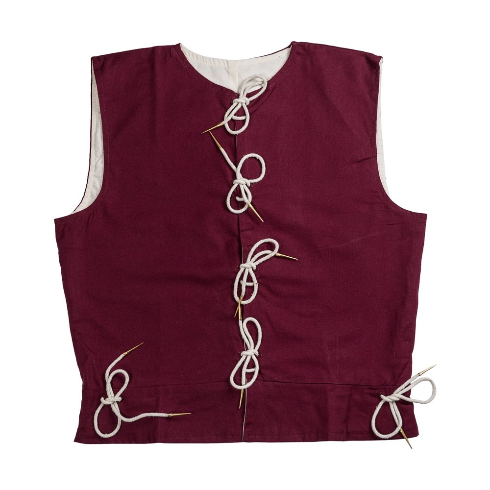 GDFB Waistcoat, Maroon, Xx-Large