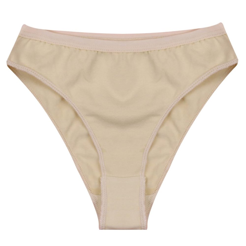iiniim Kids Girls High Cut Ballet Dance Briefs Dancing Bottoms Gymnastic Athletic Underwear Dancewear Nude 10-12