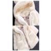 Winter Coat for Toddler Girl Rabbit Ears Winter Coat for Toddler Girls Faux Fur (4T, Cream) view 2