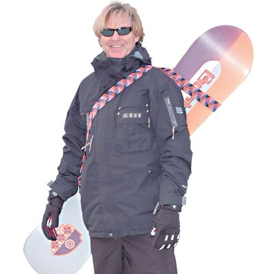 Snowboard Strap Carrier (black, large)