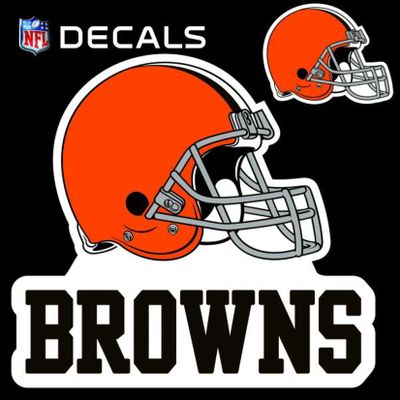 Stockdale Browns 8" Logo Decal with Bonus Decal Flat Reusable Auto Home Football
