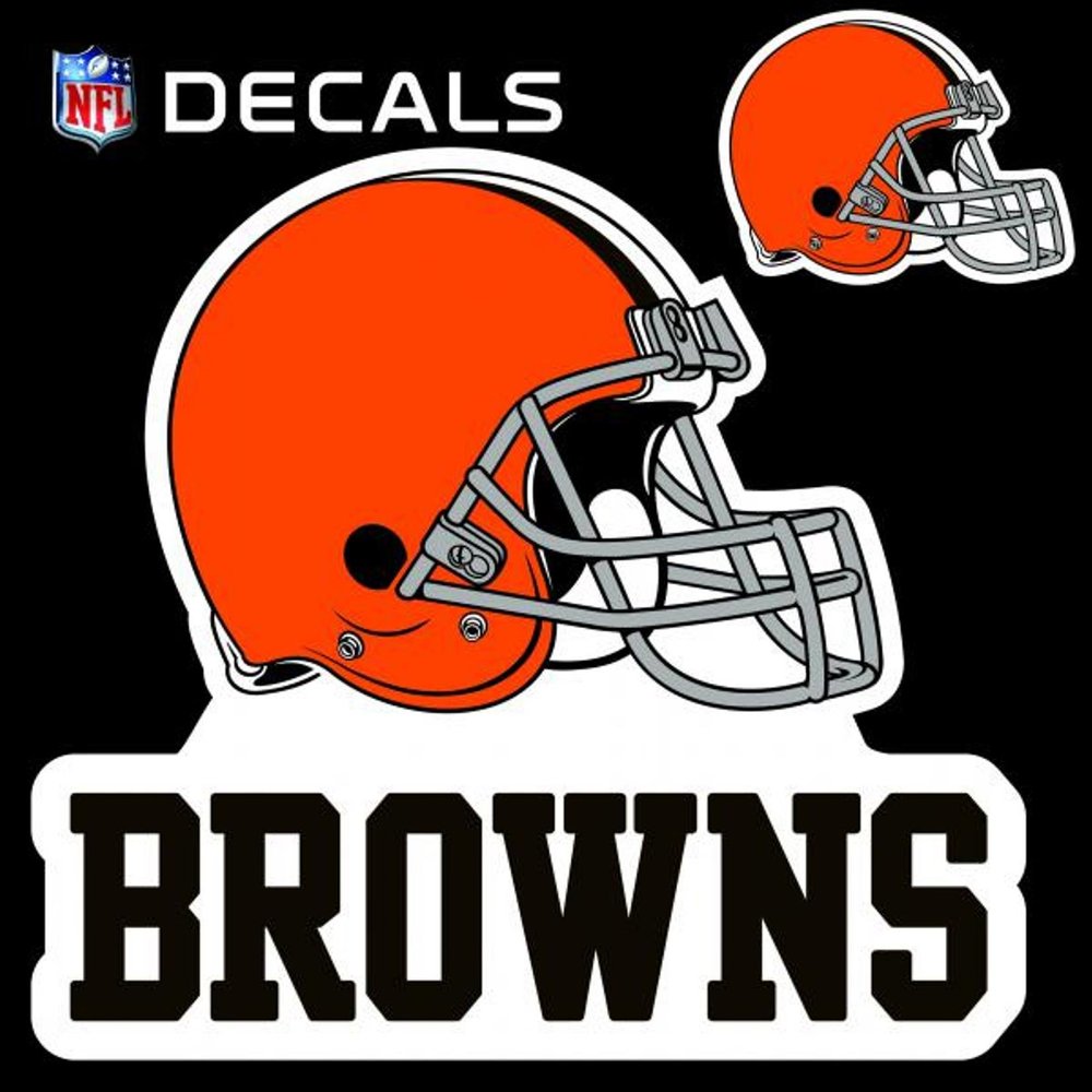 Stockdale Browns 8" Logo Decal with Bonus Decal Flat Reusable Auto Home Football