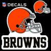 Stockdale Browns 8" Logo Decal with Bonus Decal Flat Reusable Auto Home Football view 1