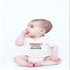 Crazy Bros Tee's Santa's Little Helper- Xmas Funny Cute Novelty Infant One-Piece Baby Bodysuit (12 Months, White) view 2