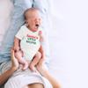 Crazy Bros Tee's Santa's Little Helper- Xmas Funny Cute Novelty Infant One-Piece Baby Bodysuit (12 Months, White) view 3