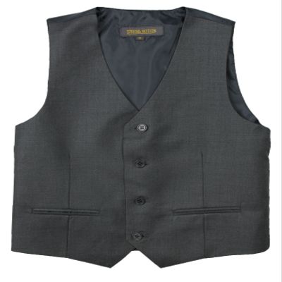 Spring Notion Big Boys' Four Buttons Suit Vest Waistcoat 12 Charchoal-B