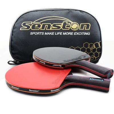 Senston Professional Table Tennis Paddles Advance Intermediate Ping Pong Paddles Set of 2, Table Tennis Racket with Carry Case
