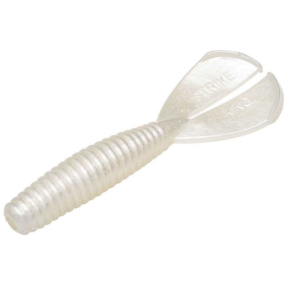 Strike King Rage Baby Menace Fishing Lure, Soft Plastic Double Tail Grub, Crazy Tail Action, 3-Inches