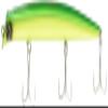 AMS Design (ima) Minnow Komomo 130 Slim Tomahawk Metal Lime Chart. #KS130T-013 Lure view 1
