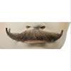 Morris Costumes LW411OB English Human Hair Mustache44; Off Black view 1