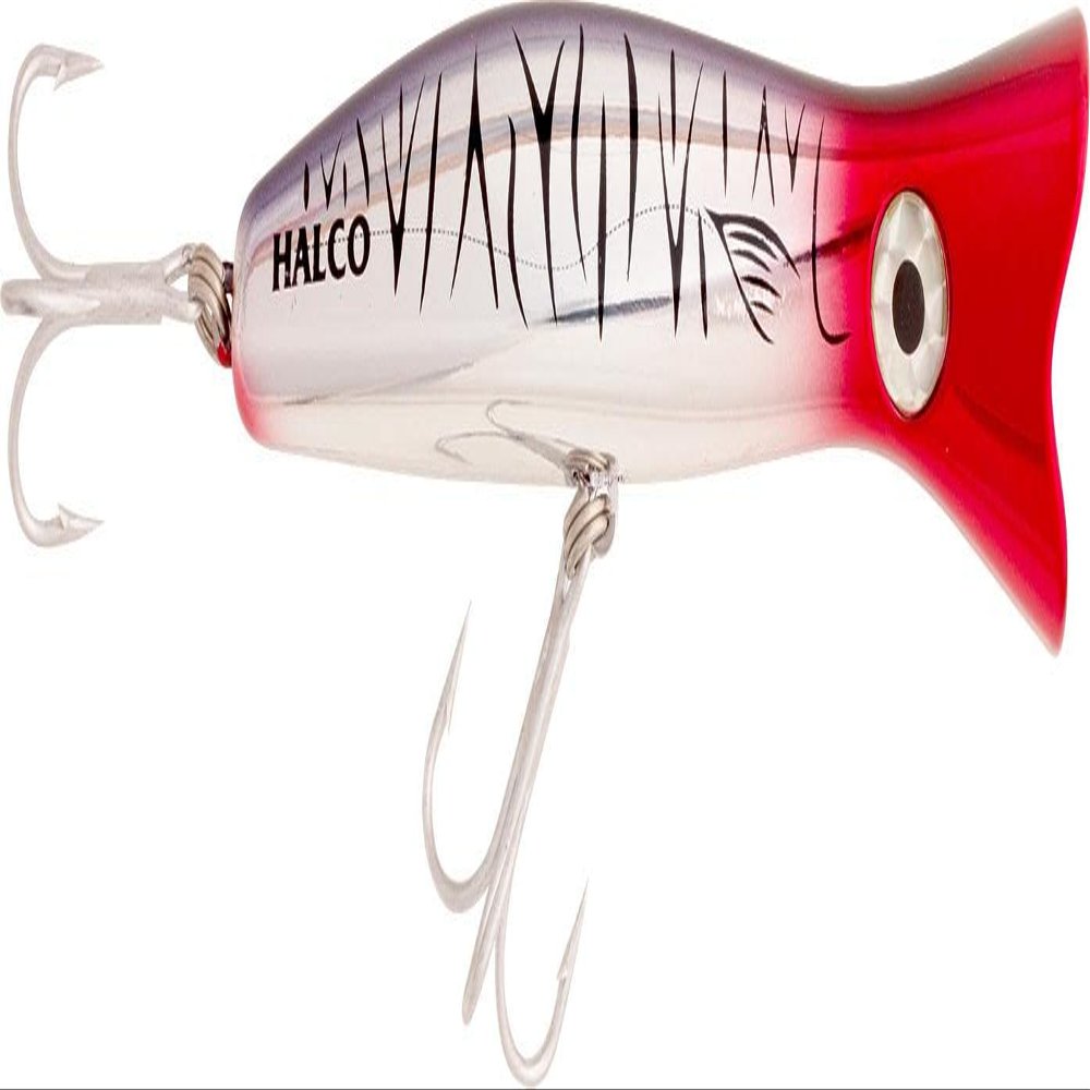 Halco RP160#R49 Roosta Popper 160 #R49 Chrome Tiger, 6 3/8" 2 5/8 oz