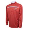 Crable NCAA Utah Utes Adult Men's Quarter Zip with Contrast Panel, XX-Large, Red/White view 1