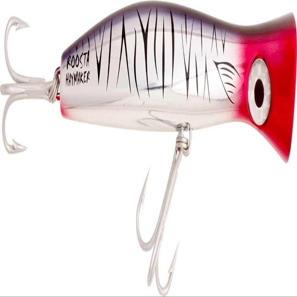 Halco RP195#R49 Roosta Popper 195, Chrome Tiger