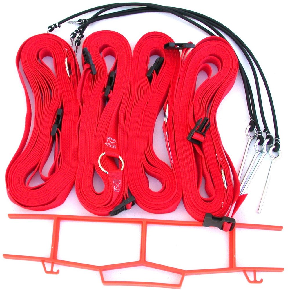 Home Court 1-inch Adjustable 8-Meter Grass Setup Boundary - M817AG (Red)