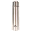 Trespass Thirst 100, Silver, Unbreakable 1L Stainless Steel Flask for Warm or Cold Drinks, Grey view 1