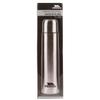 Trespass Thirst 100, Silver, Unbreakable 1L Stainless Steel Flask for Warm or Cold Drinks, Grey view 2