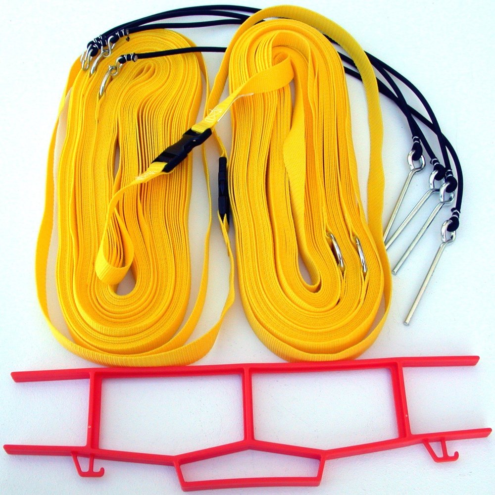 Home Court 1-inch Non-Adjustable 8-Meter Grass Setup Boundary - M817NAG (Yellow)