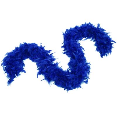 Fukang Feather Turkey Chandelle Feather Boa 74 '' Long (Royal Blue, 80g)
