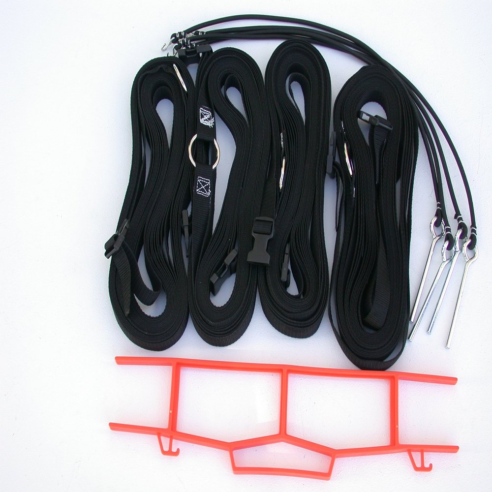 Home Court 1-inch Adjustable 8-Meter Grass Setup Boundary - M817AG (Black)