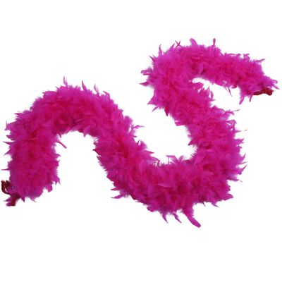 Fukang Feather Turkey Chandelle Feather Boa (Hot Pink, 80g)