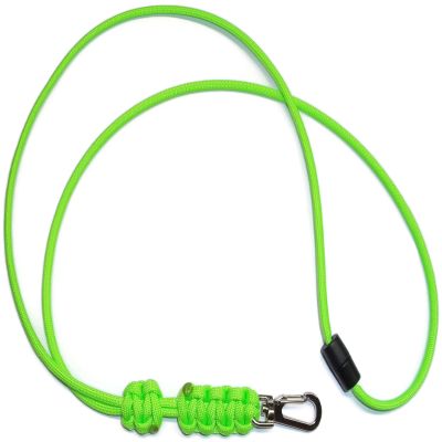 RedVex Paracord Cobra Neck Lanyard with Safety Break-Away and Adjuster - Metal Clip - Choose your color and size-Lime Green-22