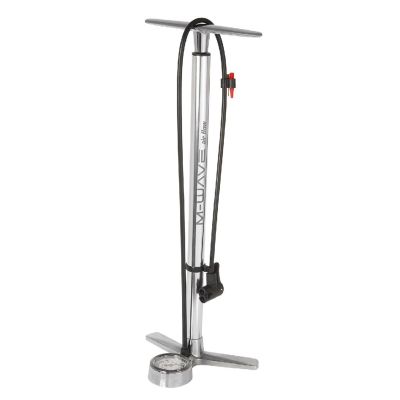 M-Wave Unisex's Air Flow Floor Pump, Silver, One Size