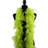Turkey Chandelle Feather Boa - 60 Gram 2 Yards (Lime Green w/silver lurex) view 1