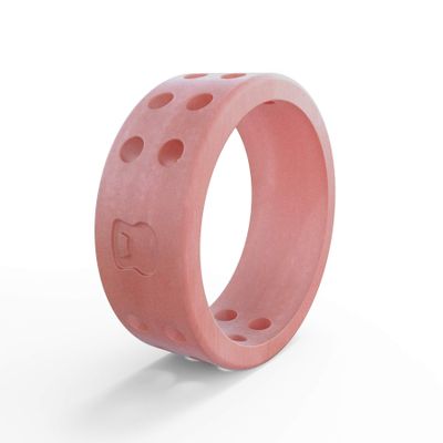 Women's Misty Rose Perforated Silicone Ring Size 06
