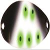 Acme C340GL/NG Little Cleo Spoon, 21/2", 3/4 oz, Glow Nasty Glare view 1