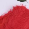 Freebily Flower Girls Faux Fur Wraps Princess Shoulder Cape Kids First Communion Wedding Bridesmaid Dress Bolero Shrug Red One Size view 4