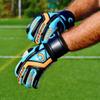 Renegade GK Talon Cyclone 2 Goalie Gloves with Pro-Tek Finger Spines | 4mm Hyper Grip & Duratek | Black, Orange, Blue Soccer Goalkeeper Gloves (Size 7, Youth, Roll Cut, Level 2) view 2