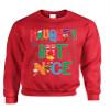 ALLNTRENDS Adult Sweatshirt Naughty But Nice Cute Xmas Shirt Funny Gift (2XL, Red) view 1