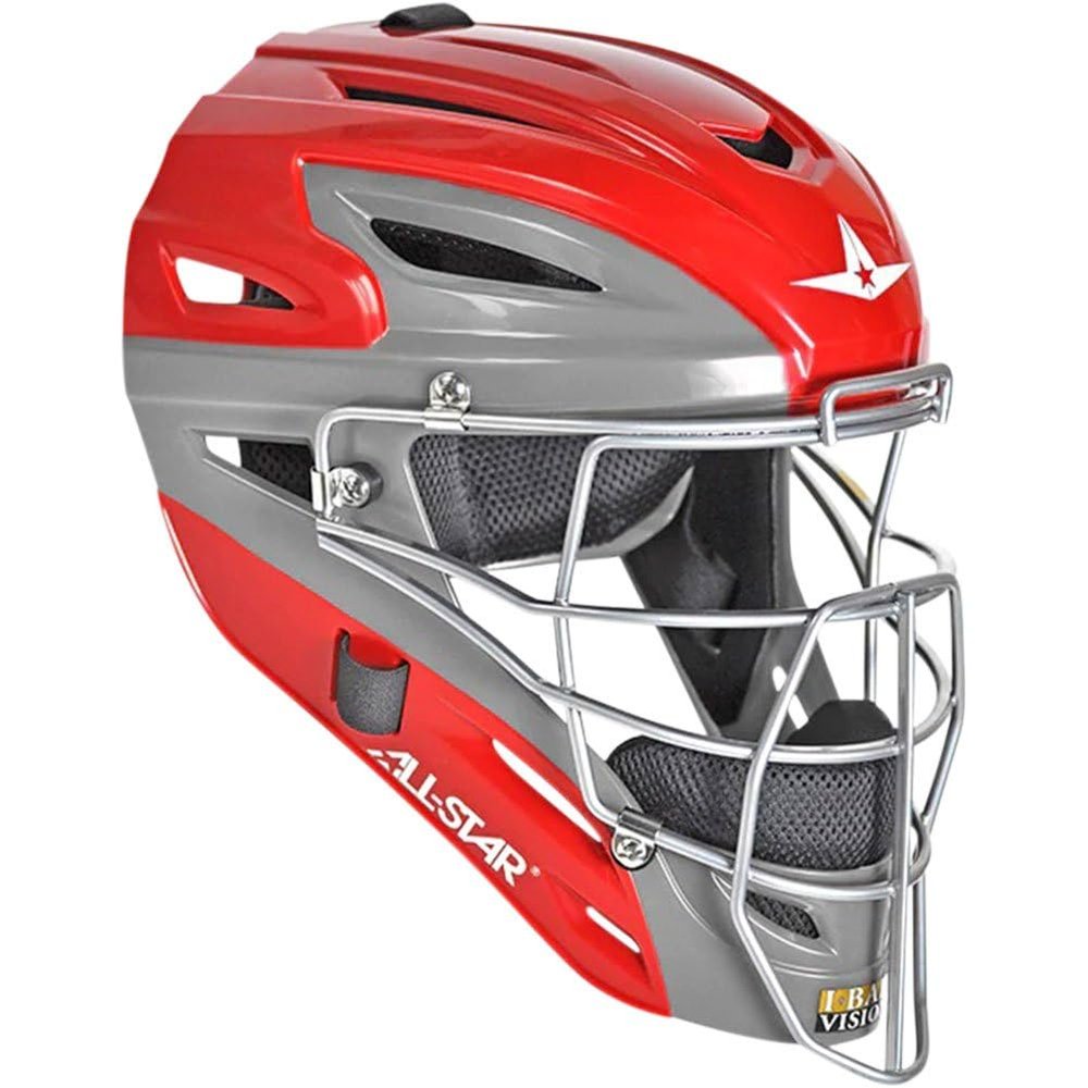 All-Star MVP2510-GTTSC/GPH S7 Catching Helmet/Youth/Graphite Two Tone SC/GPH