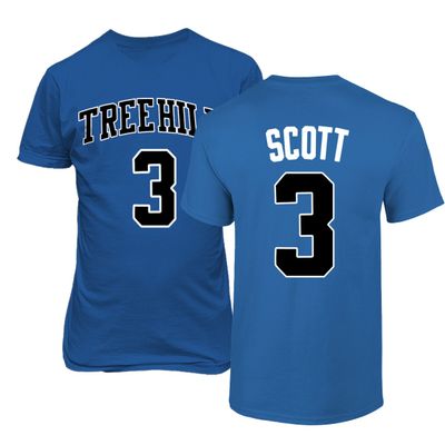 KINGS SPORTS Ravens Basketball Movie #3 Lucas Scott One Tree Hill Jersey Style Men's T Shirt (Royal,M)