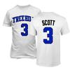 KINGS SPORTS Ravens Basketball Movie #3 Lucas Scott One Tree Hill Jersey Style Youth Boys Girls T Shirt (White,YL) view 1