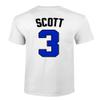 KINGS SPORTS Ravens Basketball Movie #3 Lucas Scott One Tree Hill Jersey Style Youth Boys Girls T Shirt (White,YL) view 3