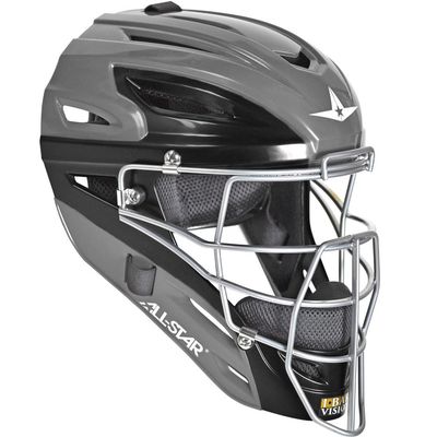 All-Star MVP2500-GTTGPH/BK S7 Catching Helmet/Adult/Graphite Two Tone GPH/BK