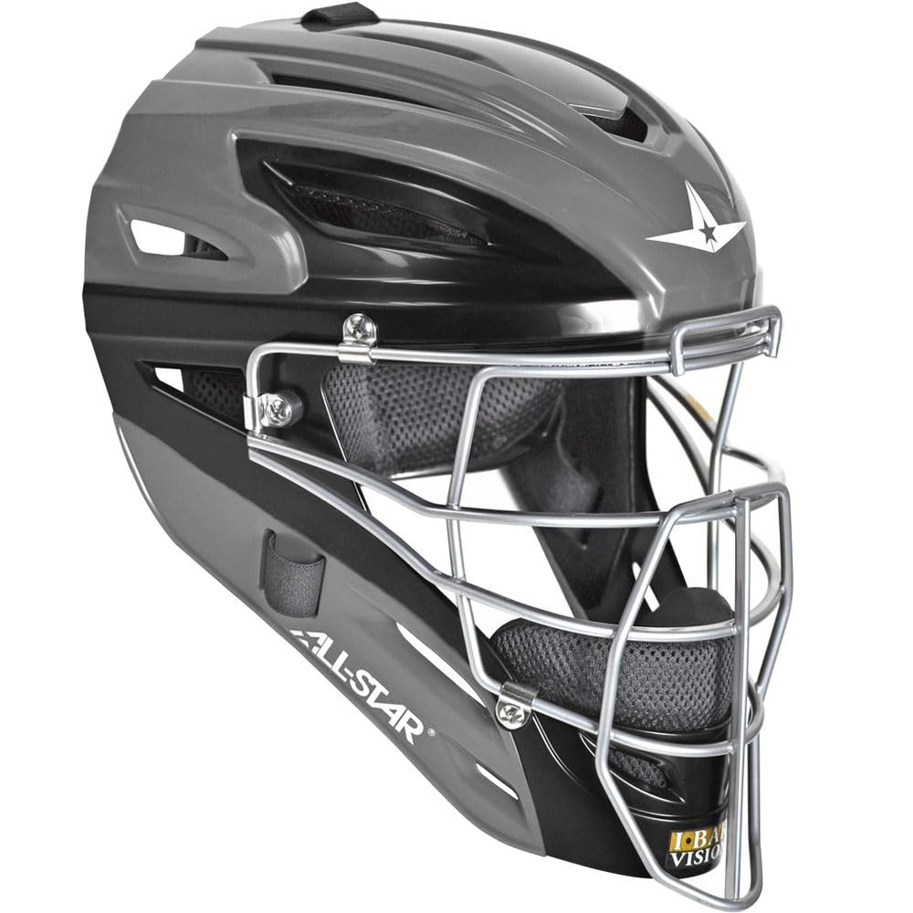 All-Star MVP2500-GTTGPH/BK S7 Catching Helmet/Adult/Graphite Two Tone GPH/BK