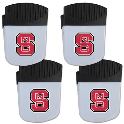 NCAA Siskiyou Sports Fan Shop North Carolina State Wolfpack Chip Clip Magnet with Bottle Opener 4 pack Team Color