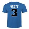 KINGS SPORTS Ravens Basketball Movie #3 Lucas Scott One Tree Hill Jersey Style Men's T Shirt (Royal,2XL) view 3