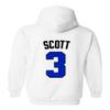 KINGS SPORTS Ravens Basketball Movie #3 Lucas Scott One Tree Hill Jersey Style Men's Hoodie Sweatshirt (White,3XL) view 3