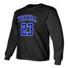 Basketball Movie #23 Nathan Scott One Tree Hill Ravens Jersey Style Men's Long Sleeve T Shirt (Black,S) view 4