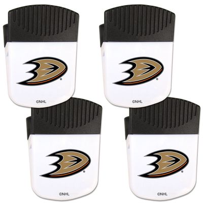 NHL Siskiyou Sports Fan Shop Anaheim Ducks Chip Clip Magnet with Bottle Opener 4 pack Team Color