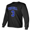 KINGS SPORTS Ravens Basketball Movie #3 Lucas Scott One Tree Hill Jersey Style Youth Boys Girls Long Sleeve T Shirt (Black,YL) view 4